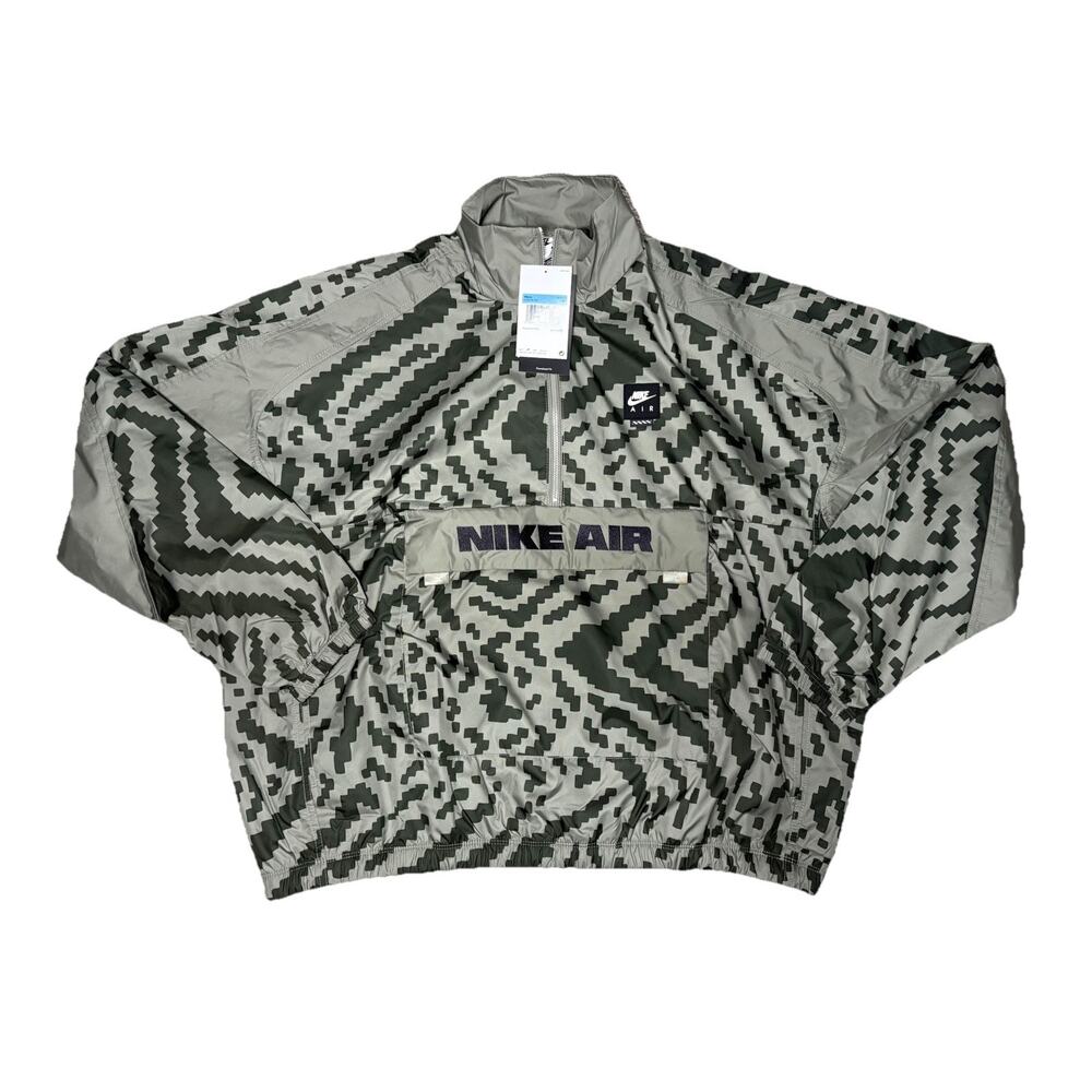 Nike Air Half Zip Woven HV0878-320 Digital Camo Green jacket sz M Brand New